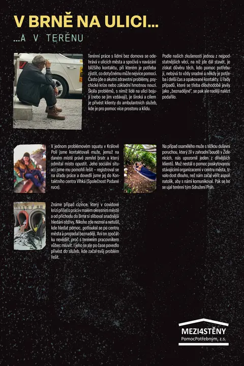 V Brně na ulici — …a v terénu