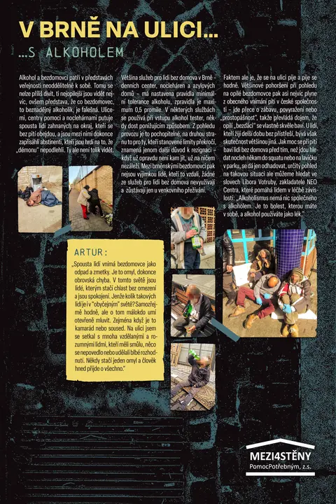 V Brně na ulici — …s alkoholem